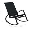 vidaXL Garden Rocking Chairs 2 pcs Textilene Black