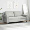 vidaXL 2-Seater Sofa Light Grey 140 cm Velvet