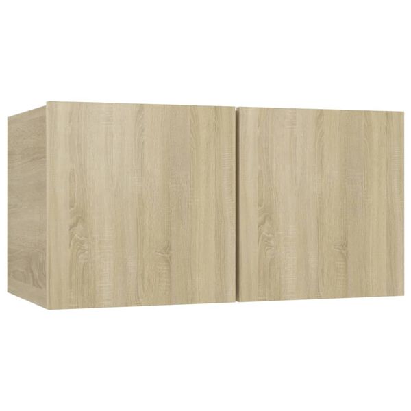vidaXL TV Cabinets 4 pcs Sonoma Oak 60x30x30 cm Engineered Wood