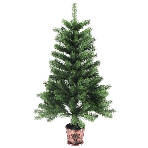 vidaXL Artificial Christmas Tree Lifelike Needles 65 cm Green
