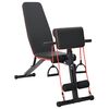 vidaXL Weight Bench Manual Black 131 x 41 x 100 cm Powder-Coated Steel