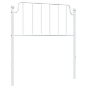vidaXL Metal Replace Headboard White 90 cm