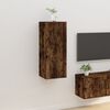 vidaXL Wall Mounted TV Cabinet Smoked Oak 40x34,5x100 cm