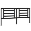 vidaXL Bed Headboard Black 186x4x100 cm Solid Pine Wood