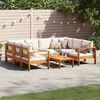 vidaXL 6 Piece Garden Sofa Set with Cushions Solid Wood Acacia
