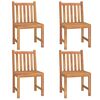 vidaXL 5 Piece Garden Dining Set Solid Wood Teak