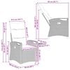 vidaXL Reclining Garden Chairs 56 x 60 x 112 cm steel