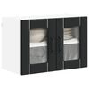 vidaXL Kitchen Cabinet Black 60 x 31 x 40 cm Engineered Wood