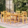 vidaXL 9 Piece Garden Dining Set Solid Teak Wood