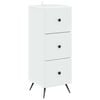 vidaXL Drawer Cabinet White 33 x 34.5 x 90 cm Engineered Wood