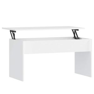 vidaXL Coffee Table White 102x50,5x52,5 cm Engineered Wood
