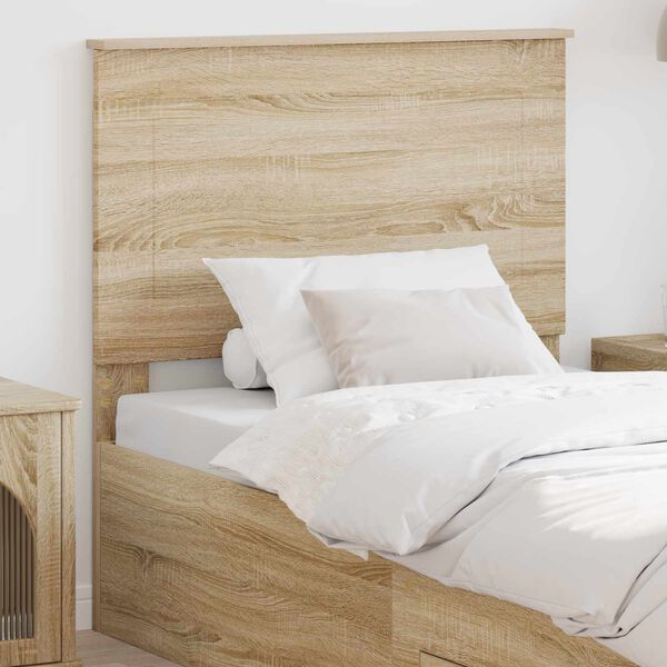 vidaXL Headboard Sonoma Oak 100 cm Engineered Wood