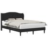 vidaXL Bed Frame with Headboard Black 137 x 190 cm Faux Leather