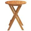 vidaXL Garden Table Folding Natural 60 x 60 x 72 cm Solid Acacia Wood