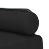 vidaXL L-shaped Sofa Bed Black 260x140x70 cm Fabric