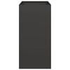 vidaXL Planter Black 40x80x80 cm Steel