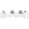 vidaXL Sofa Set Artificial Leather 3-Seater and 2-Seater White