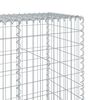 vidaXL Gabion Basket with Cover 400x50x200 cm Galvanised Iron