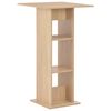 vidaXL Bar Table | Oak | Engineered Wood | 60 x 60 x 110 cm | Bar Table