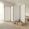 vidaXL 5-Panel Room Divider White 433x180 cm Fabric