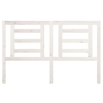 vidaXL Bed Headboard White 156x4x100 cm Solid Pine Wood