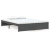 vidaXL Bed Frame without Mattress Grey Solid Wood 135x190 cm Double