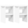 vidaXL Side Cabinet 2 pcs White &Oslash;40 x 50 cm Engineered Wood