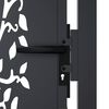 vidaXL Garden Gate Anthracite 100x150 cm Steel Tree Design