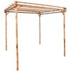 vidaXL Pergola | Natural Bamboo | 170x170x220 cm | Tough | Pergola | Square