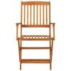 vidaXL 3 Piece Folding Garden Dining Set Solid Acacia Wood