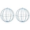 vidaXL Ball 2 pcs Cold white 40 x 40 x 42 cm Metal 192 LEDs