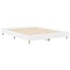 vidaXL Bed Frame No Mattress White 150x200 cm King Size Engineered Wood
