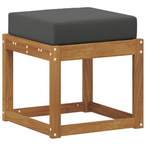 vidaXL Stool Bench Solid Acacia Wood Natural and Anthracite