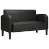 vidaXL Loveseat Sofa Black 110 cm Faux Leather