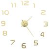 vidaXL 3D Wall Clock Modern Design 100 cm XXL Gold