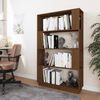 vidaXL Book Cabinet/Room Divider Honey Brown 80x25x132 cm Solid Wood