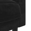 vidaXL Sofa with Cushions 3-Seater Black Velvet