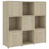 vidaXL Book Cabinet | Sonoma Oak | Engineered Wood | Medium | Book Cabinet