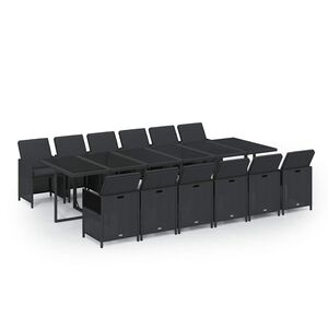 vidaXL Garden Dining Set | Black