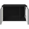 vidaXL Cat House Black 85 x 55 x 50.5 cm Engineered Wood