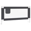 vidaXL Toddler Safety Bed Rail Dark Grey 160x25 cm Fabric
