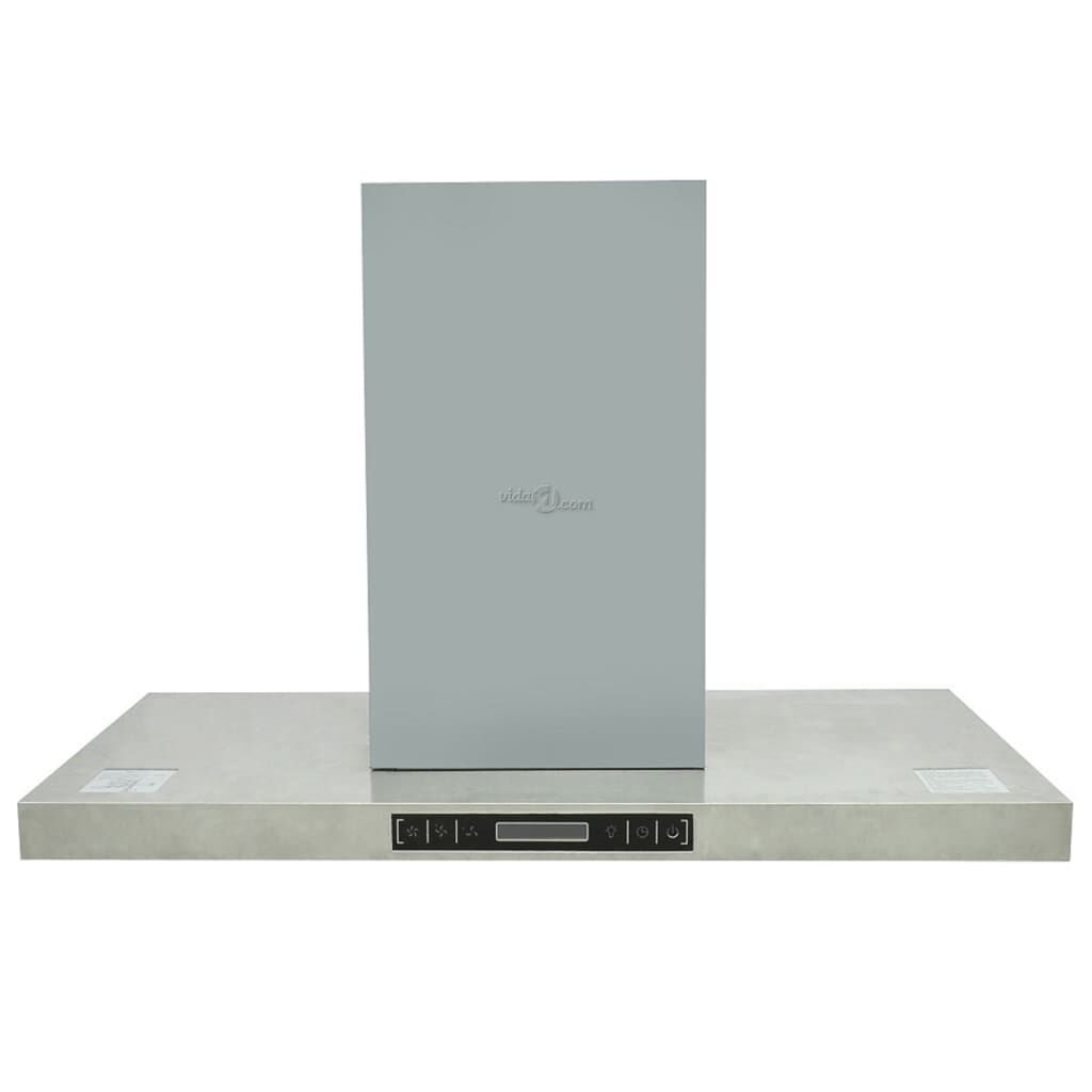 vidaXL Island Mount Range Hood with LCD Display