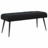 vidaXL Bench with Button Tufted Black 110 x 40 x 46 cm Velvet
