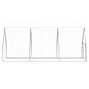 vidaXL Chicken Cage Silver 300x105x120 cm Galvanised Steel