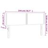 vidaXL Headboards 2 pcs Dark Grey 72 cm Fabric