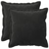 vidaXL Cushion with Pillow HOUTEN 2 pcs Black Velvet
