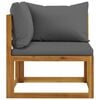 vidaXL 8 Piece Garden Lounge Set with Cushion Solid Acacia Wood