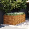 vidaXL Garden Raised Bed 196 x 100 x 69 cm Galvanised Steel