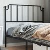 vidaXL Metal Replace Headboard Black 107 cm