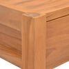 vidaXL Desk with 2 Drawers 140x40x75 cm Teak Wood